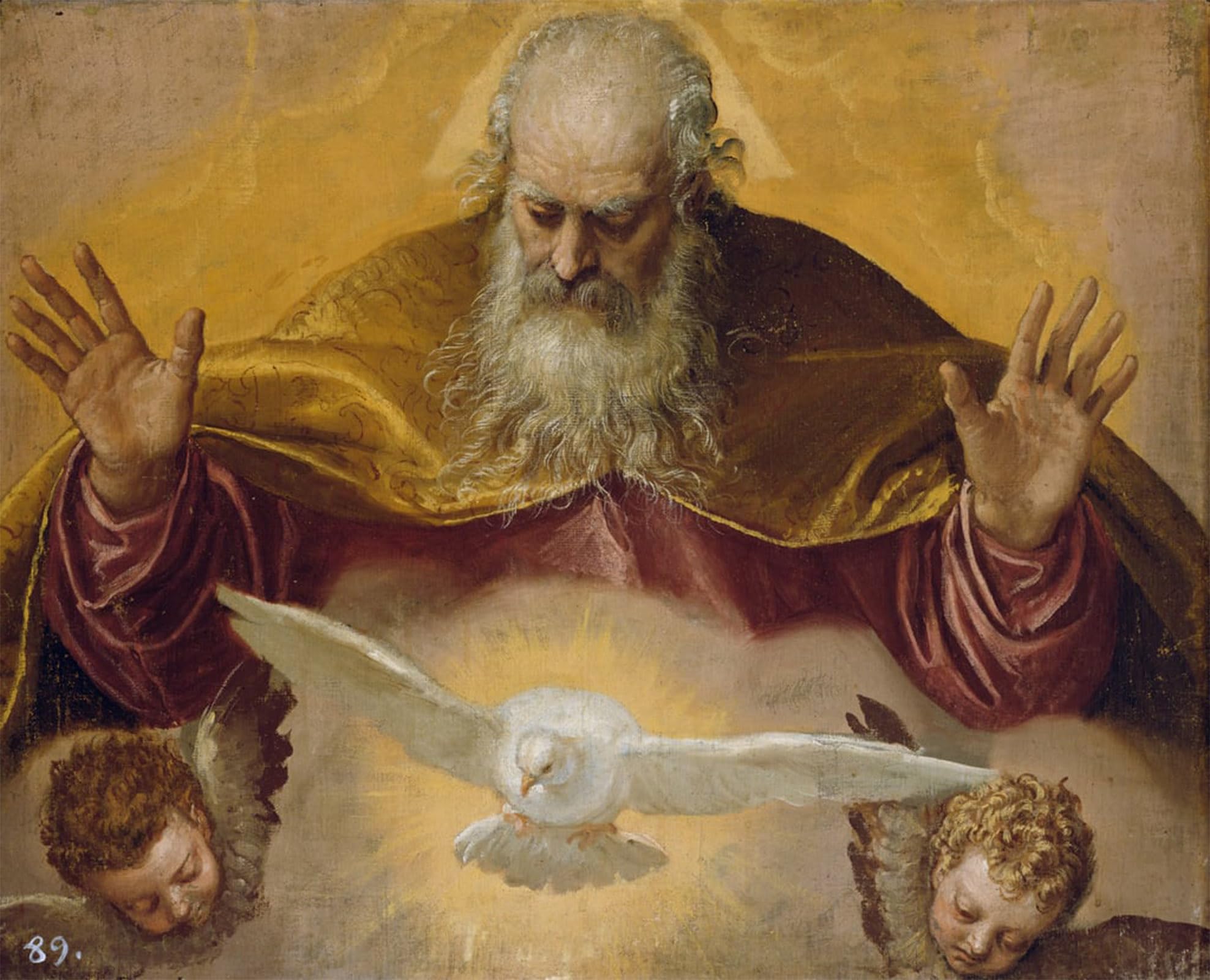 SERENDIPITP Aesthetic Poster Photo Wall Print Retro Picture the Eternal Father by Paolo Veronese Modern Wall Artwork for Home Decor 60x90cm