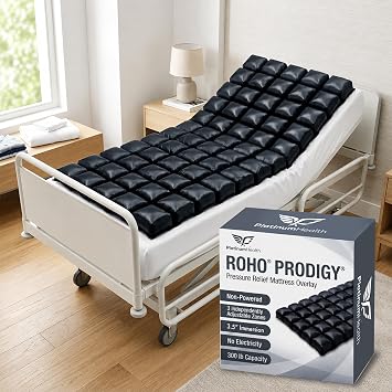 Pressure Relief Mattress Overlay for Hospital Bed, Non-Powered Air Overlay