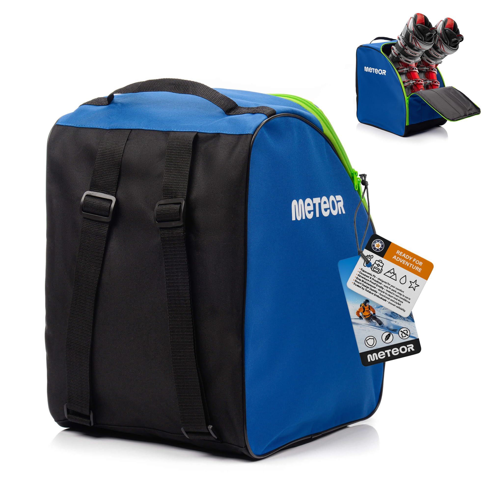 meteor Borsa Scarpe - Sci Snowboard - Sacca Scarponi Skate Pattini - Bag Casco Occhiali Guanti