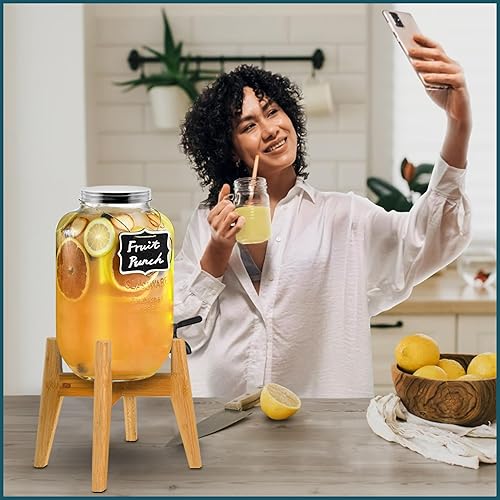 Miniatura 7 de ZPirates Soporte dispensador de agua de 5 galones – Se utiliza para sostener dispensadores, jarras, botellas, frascos y vasijas de cerámica, soporta