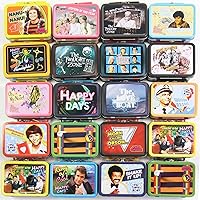 Vista 4 de Crowded Coop, LLC Caja de almuerzo de lata retro TV Teeny, 1 diseño aleatorio
