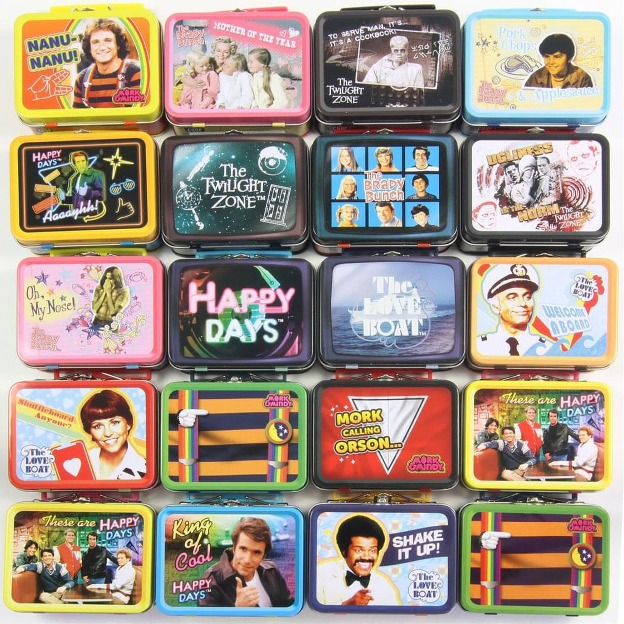 Amazon.com: Crowded Coop, LLC Retro TV Teeny Tin Lunch Box, 1