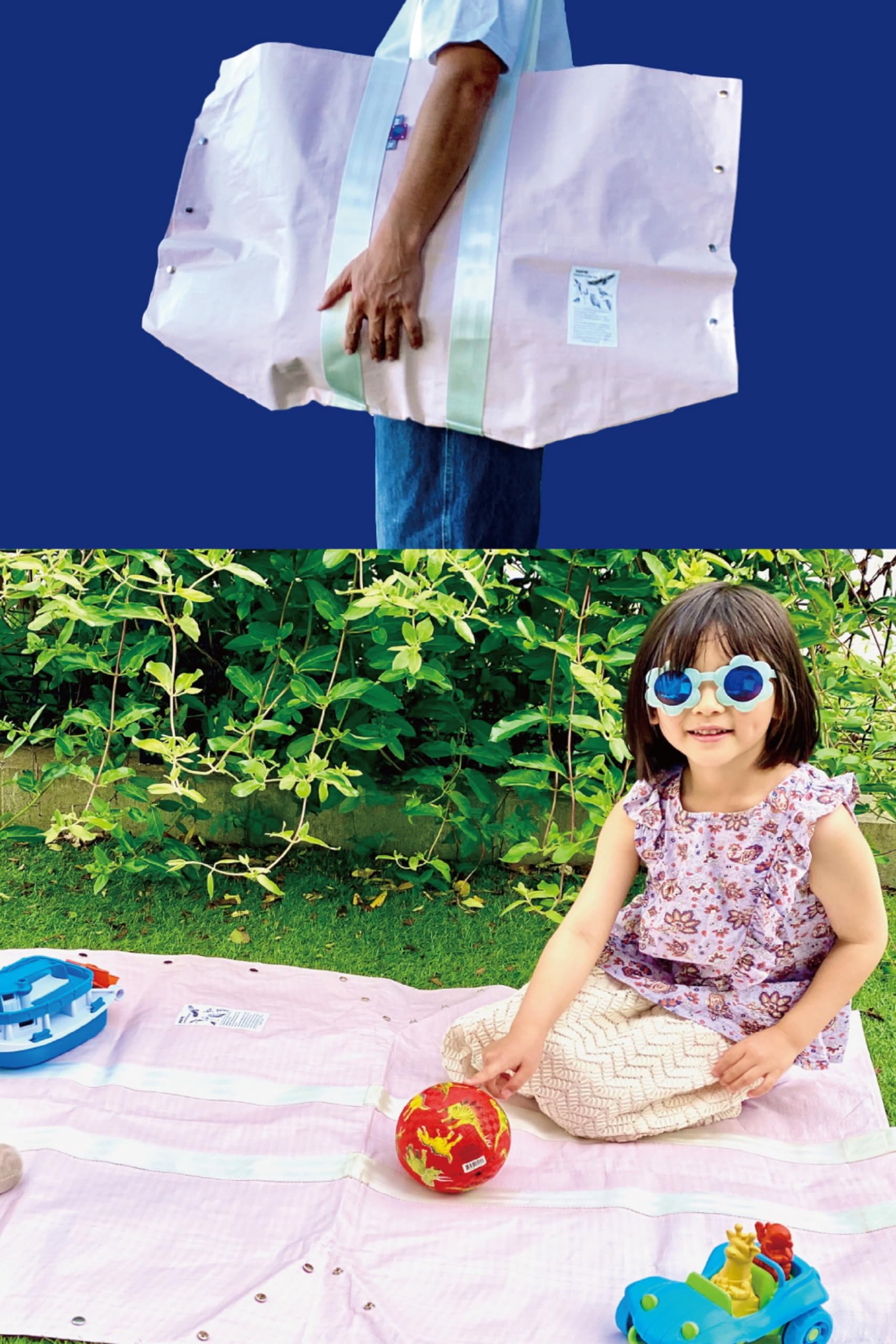 Amazon.co.jp: poft ポフト レジャーシートバッグ ショルダーバッグ 大