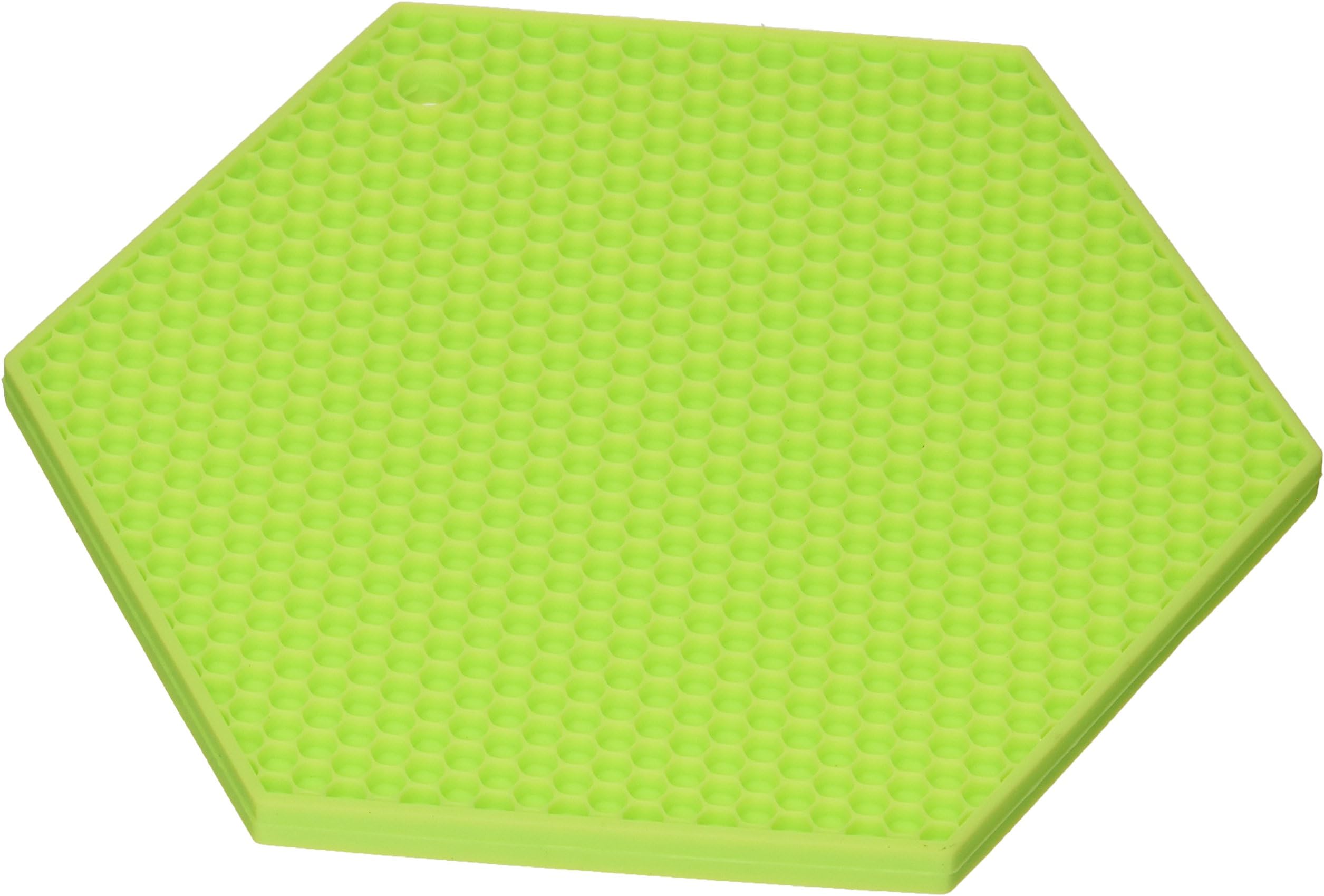 Lamson HoneyComb HotSpot Pot Holder, 7" x 7", Lime, Silicone