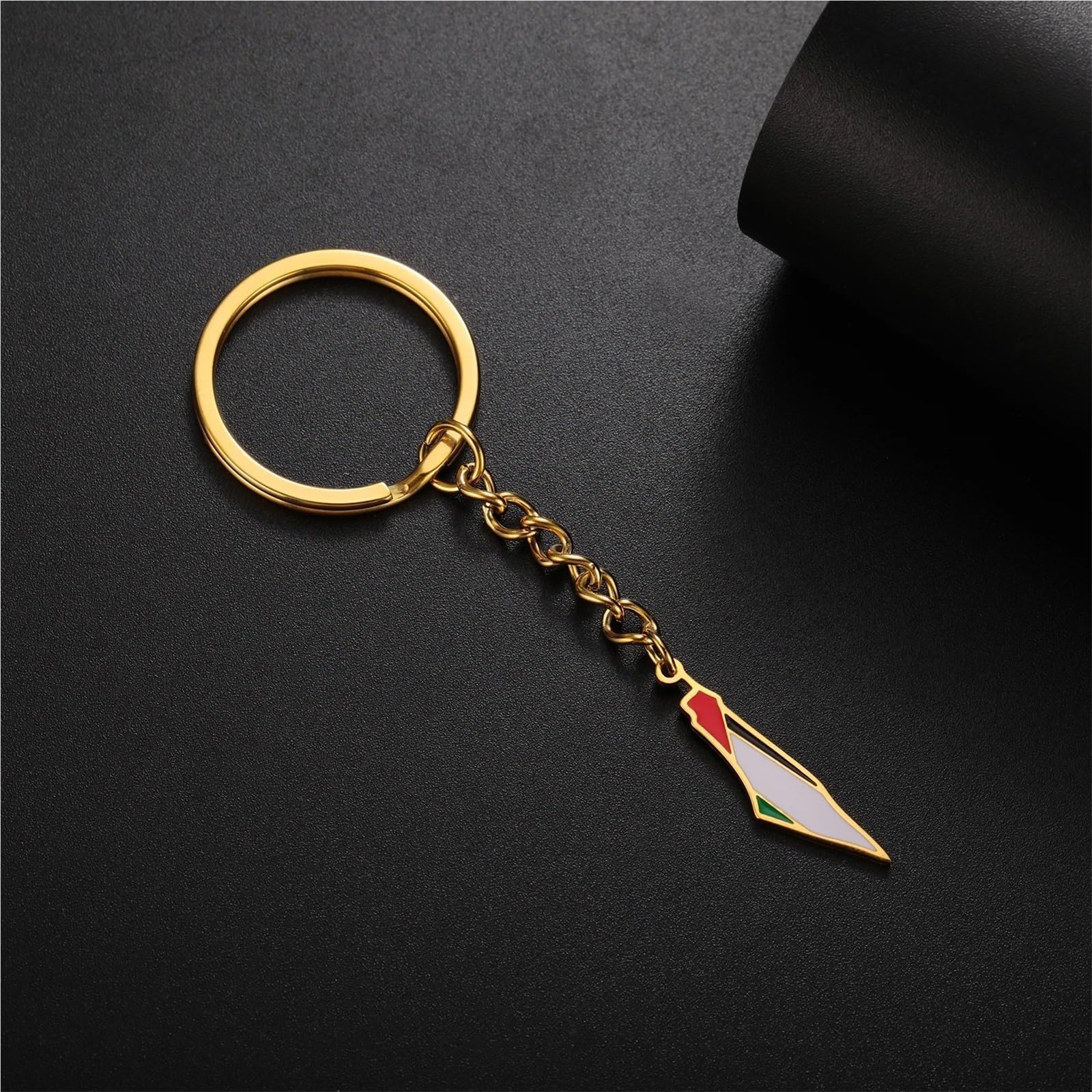 Llavero Bolso Map Pendant Keychains Stainless Steel Country Geography Keyring For Women Men Patriotic Charm Jewelry
