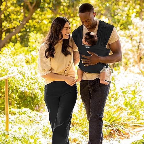 Miniatura 4 de Moby Basics - Portabebés para recién nacidos a niños pequeños (8-33 libras), portabebés, diseño ligero y manos libres, ajustable para todo tipo de