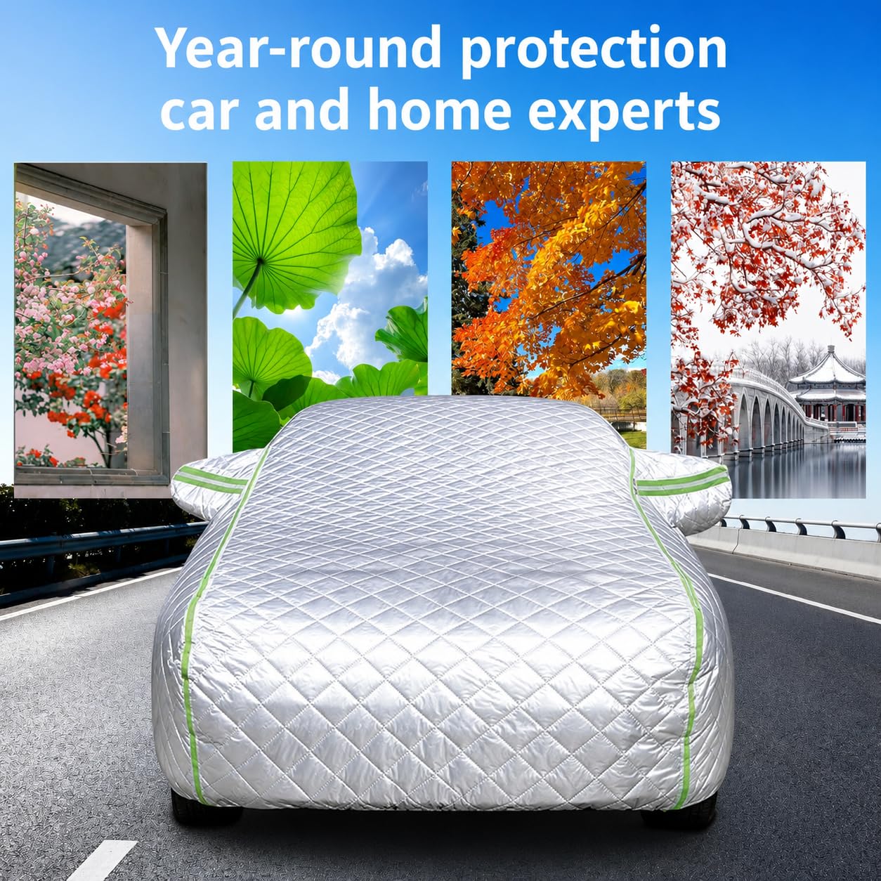 Housse de Voiture Anti Grêle pour Toyota Prius Plug-in Hybrid 2012-2025,Bâche Anti Grêle Voiture Imperméable,Anti-UV,Résistant À La Poussière,Doublure Intérieure en Coton dk18b