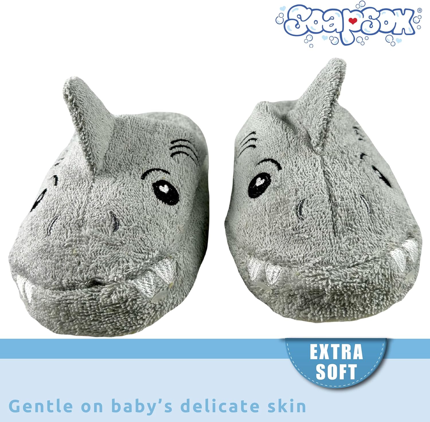 SoapSox Hooded Towel & Slipper Set for Kids – Soft Cotton Towel w/Hand Pockets + Matching Slippers – 27x45” Gift Set