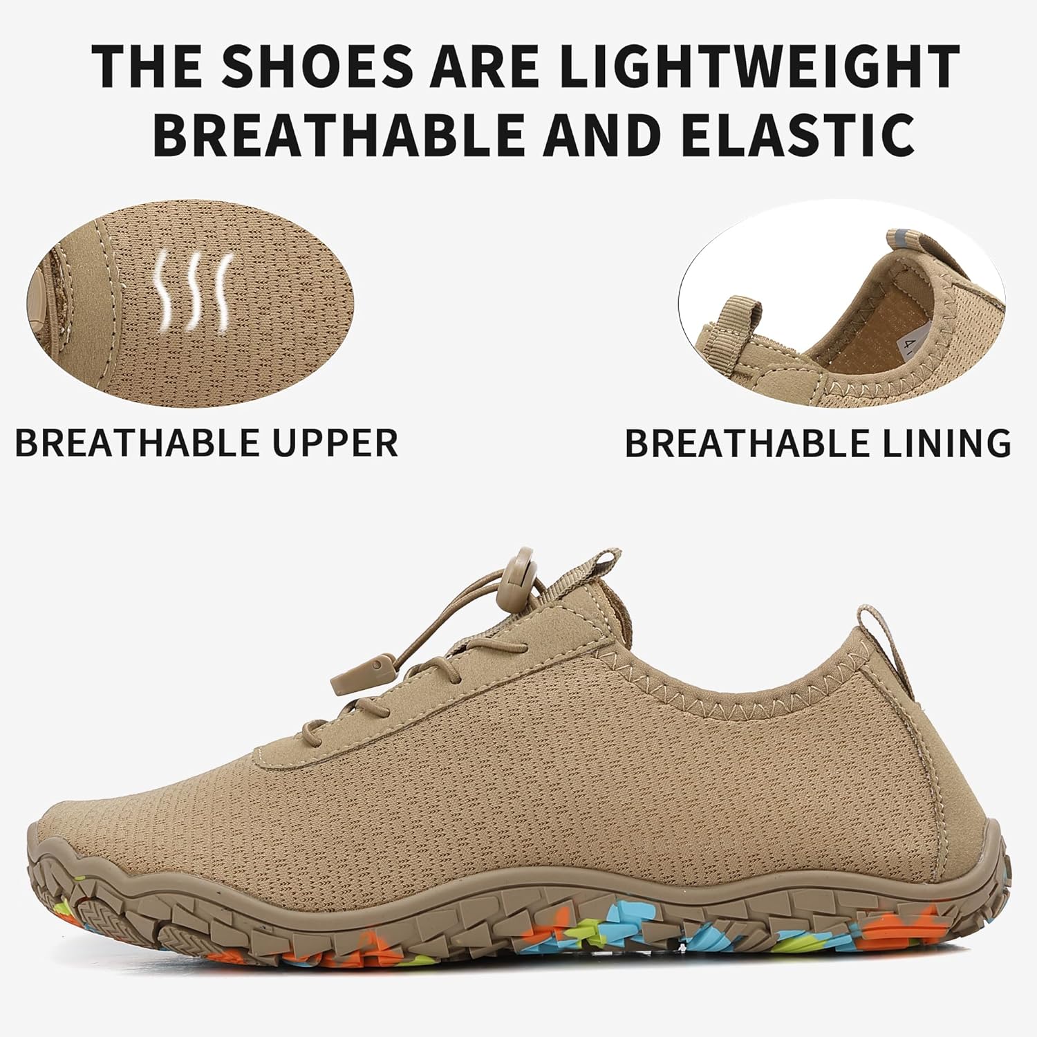 Water Shoes Adult Quick-Dry Barefoot Aqua Socks Non-Slip Beach Swim Pool River Lake Hiking Kayaking Surfing Sports