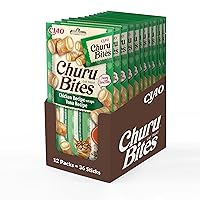 INABA Churu Bites Bocconcini di Pollo con Cuore di Tonno - 12 Pack (36 Stick x 10gr)
