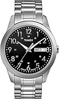 Timex Men's South Street Sport 36mm Watch - Stainless Steel Band, Indiglo Backlight, Day/Date Display