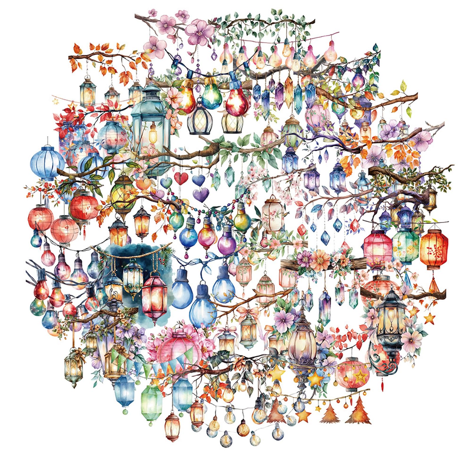 50Pcs Aesthetic Sticker Water Resistant PET Decorative for Scrapbooking Notebook Journal Water Bottle Laptop PET Collection