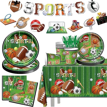 80-Pack Basketball Birthday Cake Plates - 7 Inch Disposable Paper Plates For Sports Theme Party