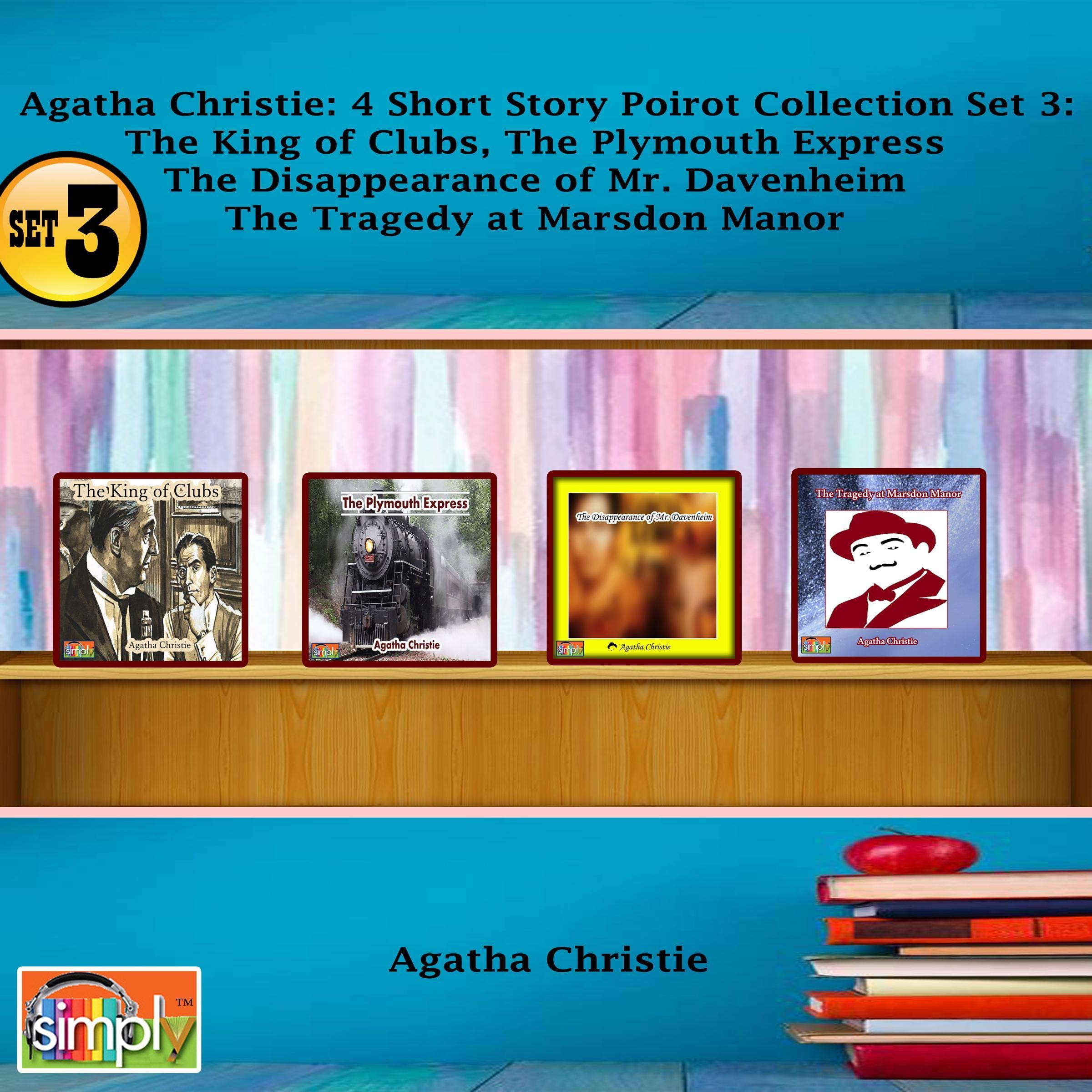 Cover art for Agatha Christie 4 Short Story Poirot Collection, Set 3