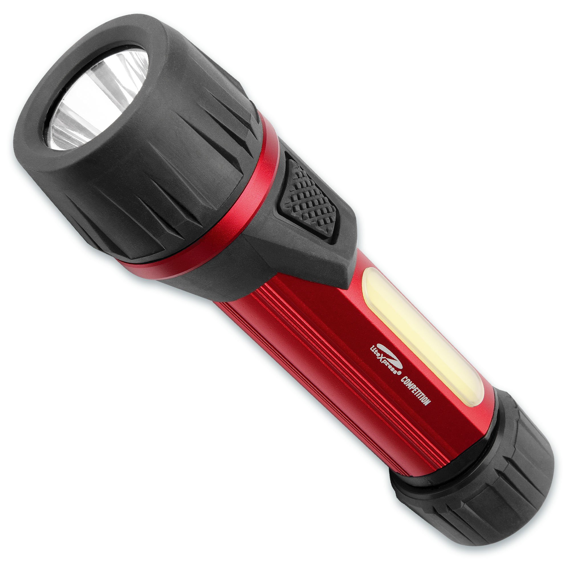 LiteXpress LED Torch, Aluminium, Red
