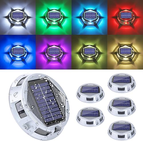 Lyhope Luces solares de campanilla de viento luces solares de colibrí móviles que cambian de color campanillas de viento solares impermeables para