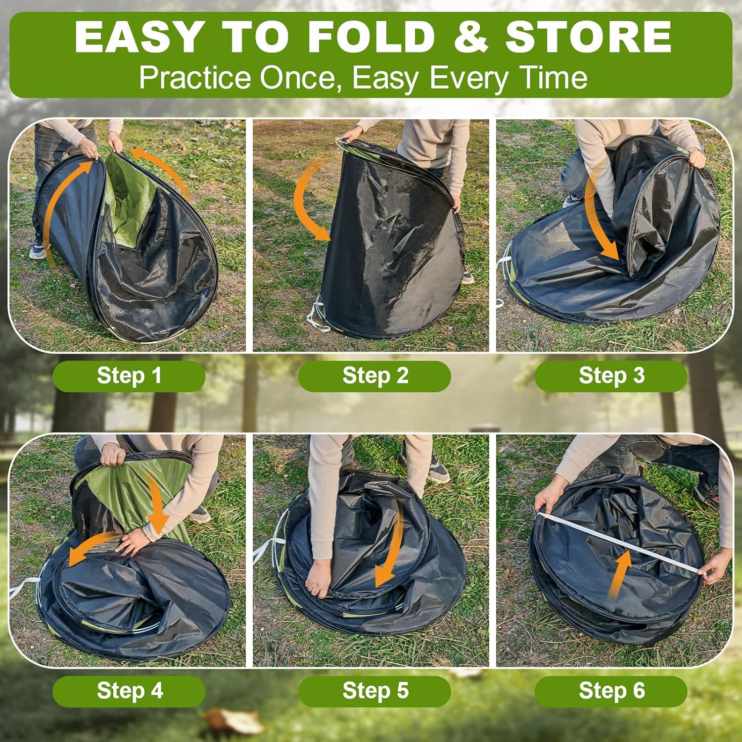Pop-Up Mosquito Net Tent for Camping, Instant 1 Person Bug Screen Tent, Portable Foldable Mesh Shelter with Ground Stakes, Fits Camping Cot or Outdoor Bed for Camping Hiking and Travel