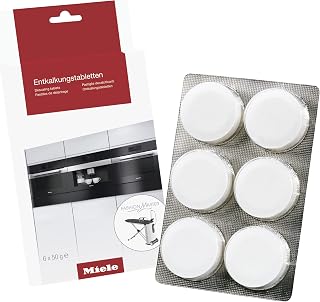 Miele Descaling Tablets for Coffee Machines, Steam Ovens, FashionMaster, Ovens and Cookers, Pack of 6