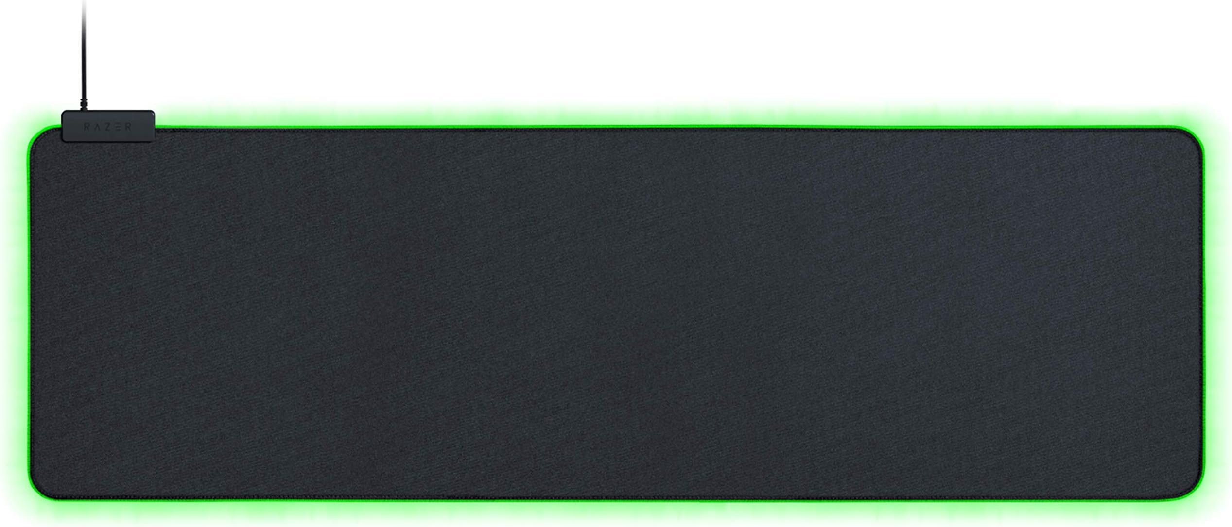 Goliathus Extended Chroma Gaming Mousepad: Customizable RGB Lighting - Soft, Cloth Material Balanced Control & Speed Non-Slip Rubber Base Classic Black