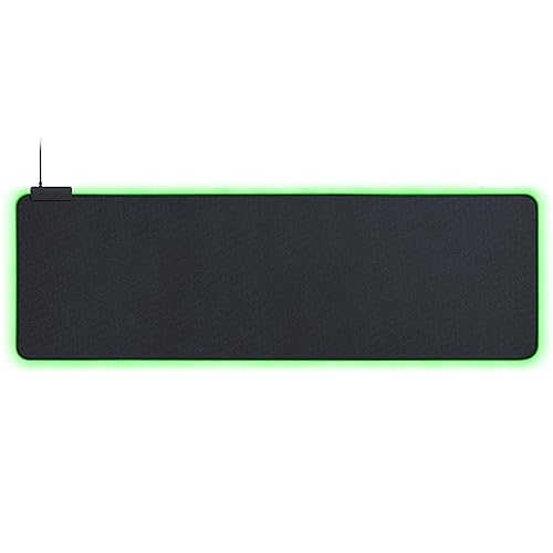 Razer Goliathus Extended Chroma Gaming Mousepad: Customizable Chroma RGB Lighting - Soft, Cloth Material - Balanced Control & Speed - Non-Slip Rubber Base - Classic Black - 11.6L x 36.3W inches - Classic Black - Mousepad