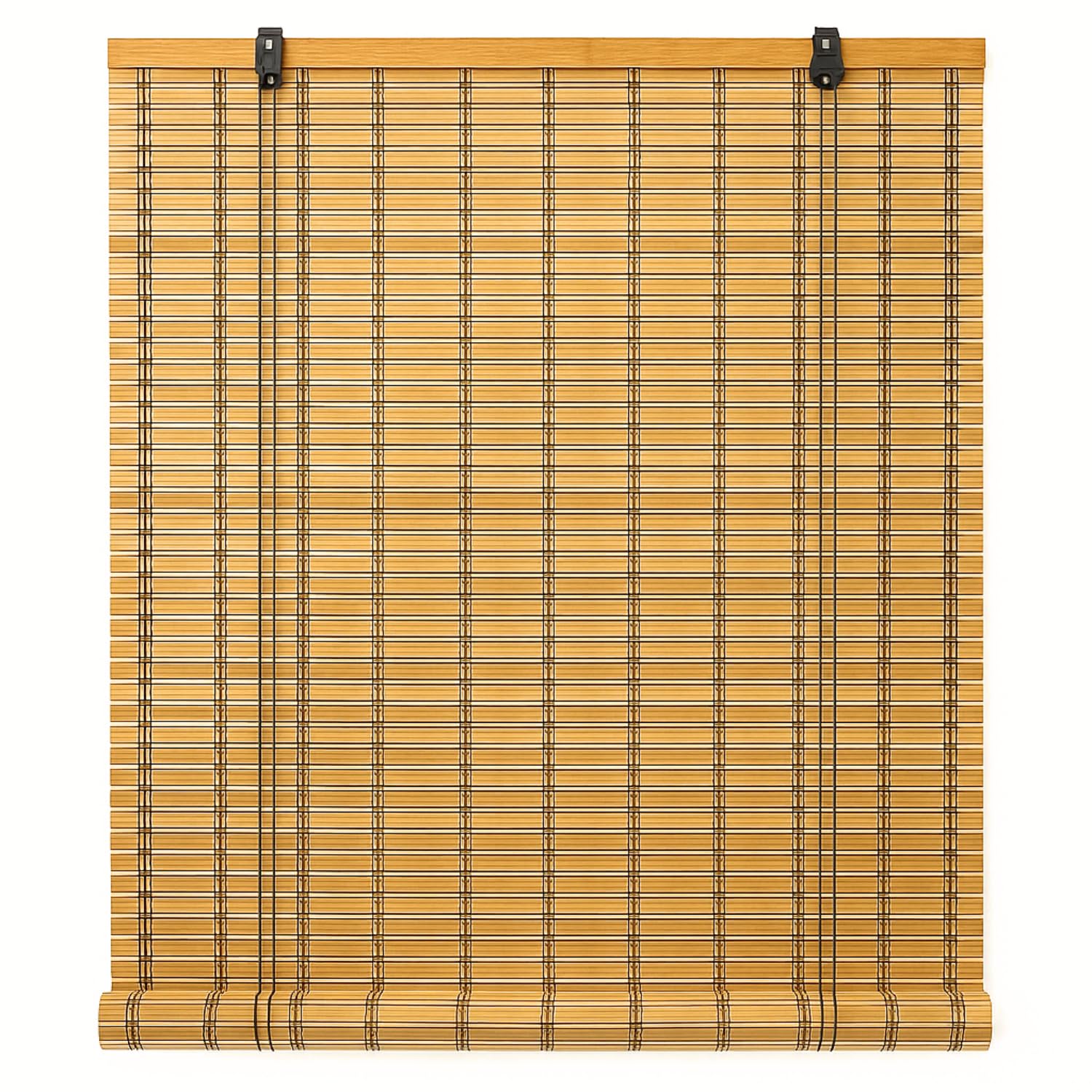 Virsus 1 Tapparella a rullo in Bambù Avvolgibile 6920, Tenda da sole naturale colore Legno chiaro, arrotolamento carrucola per porte, finestre, Interni ed Esterni Varie Dimensioni (150x260 cm)