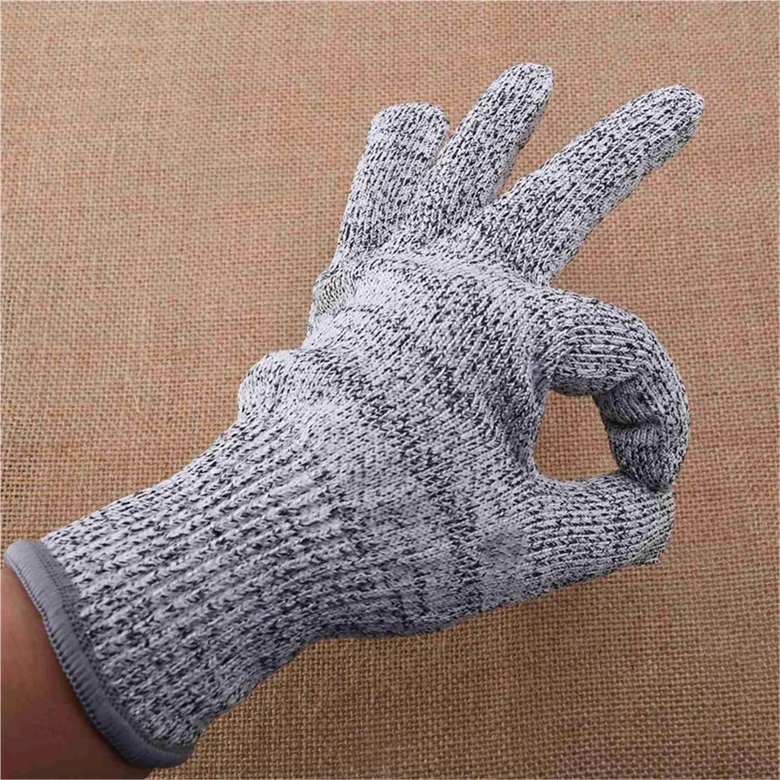 Guanti Anti Taglio, 1 paio di guanti antitaglio di livello 5 for uso alimentare, protezione e mani, guanti da cucina antitaglio for sgusciare le ostriche
