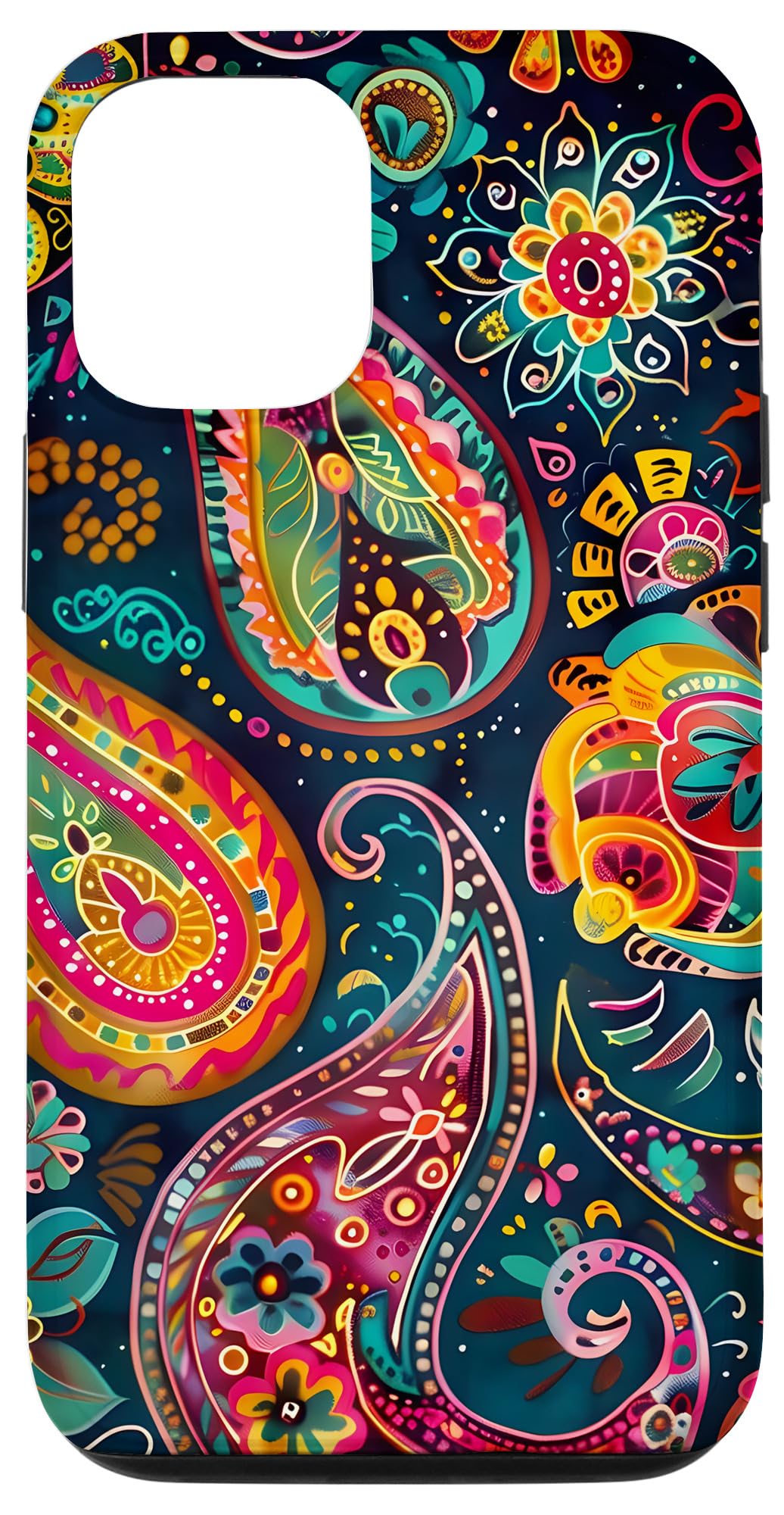 1960s Vibrant Paisley Pattern Case for iPhone 12/12 Pro