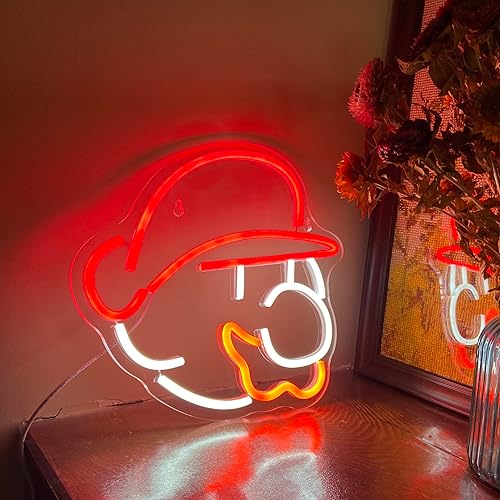 Miniatura 6 de Letreros de neón de anime, Grungelweal LED regulables, decoración de pared para sala de estar, alimentado por USB con interruptor regulable para