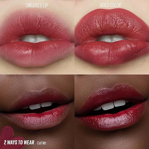 Miniatura 6 de Kaja Lip Mousse - Love Swipe  con aceite de semilla de frambuesa y vitamina E, construible, mezclable, hidratante, acabado aterciopelado, 01 Call