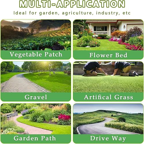 Miniatura 6 de Tela de barrera de malas hierbas de 6 x 300 pies, resistente, tapete de cubierta de tierra para jardinería de malezas, tela de jardín para control