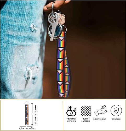 Miniatura 5 de Paquete al por mayor LGBTQ Pride Flag Lanyard Llaveros - Llaveros de arco iris para llaves de coche, regalos de orgullo, accesorios y eventos LGBTQ+