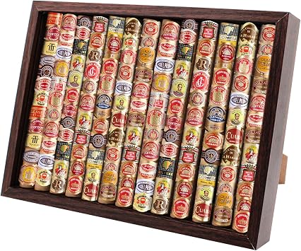 OGABEL Cigar Band Display Box,Cigar Gifts for Men,Custom Shadow Box for Cigar Bands, Cigar Accessories, Fathers Day Valentines Day Gifts & Christmas Gift for Men