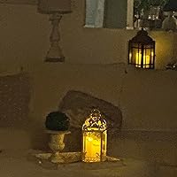 Vista 2 de Enido 9 piezas de velas LED sin llama parpadeantes con control remoto y temporizador para ambiente romántico y decoración del hogar, operadas a