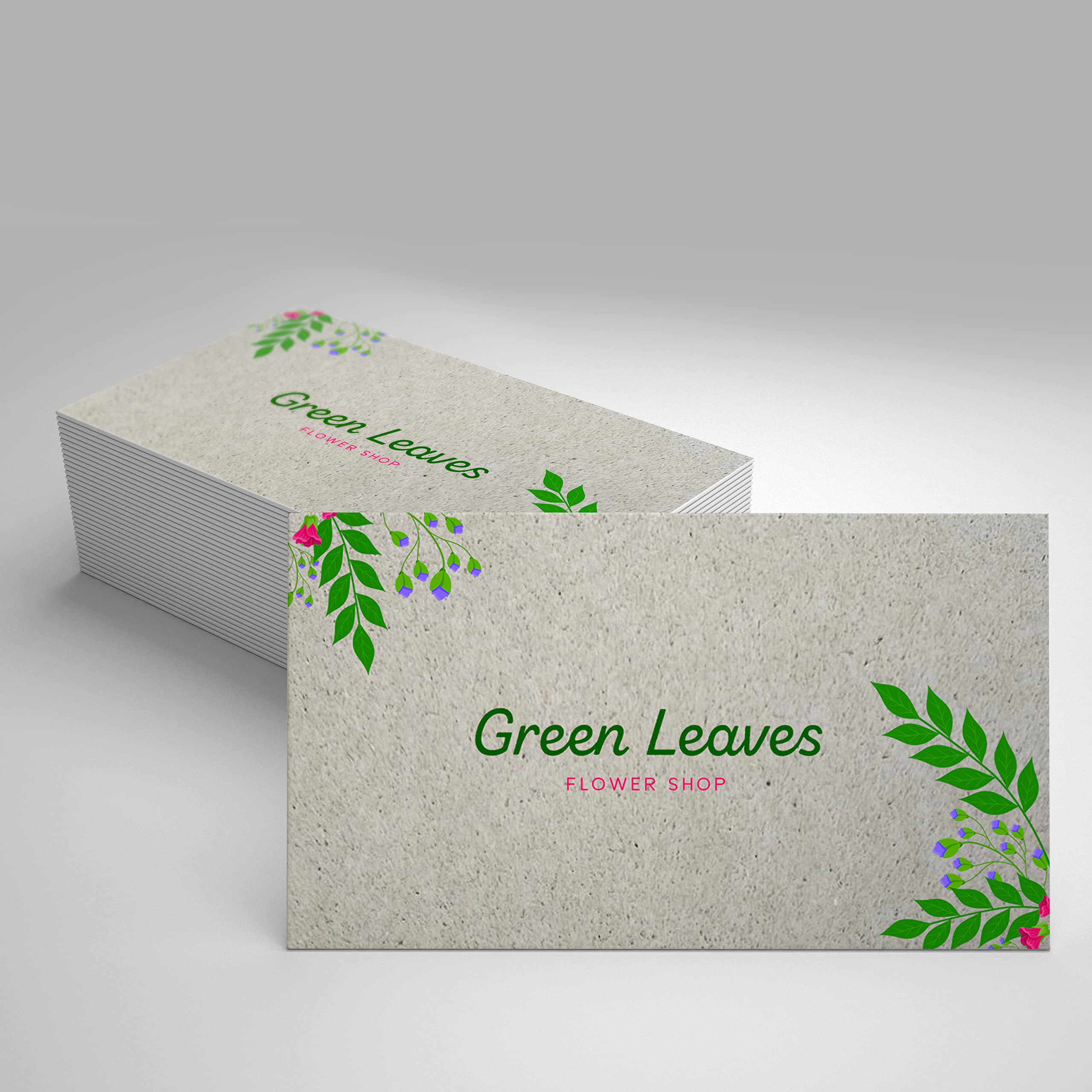 Tarjetas Personalizadas Biodegradable Césped de 400gr – Tarjetas de Visita Ecológicas para Empresas en Papel Reciclado – 250/500 y 1000 unidades