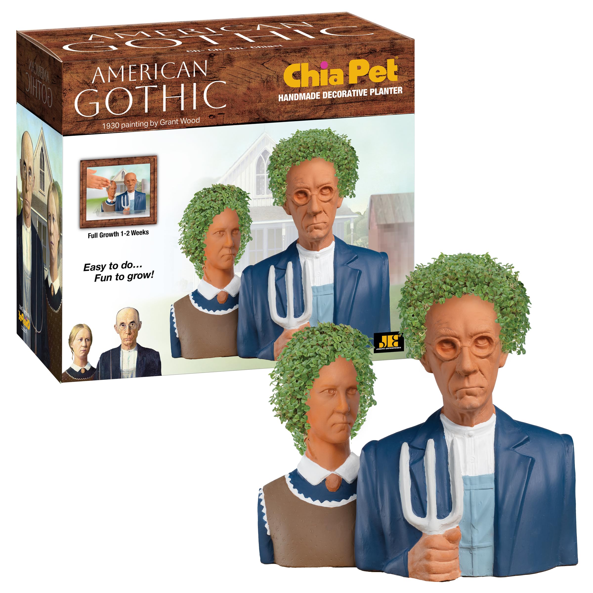 Amazon.com: Chia Pet American Gothic with Seed Pack, Decorative