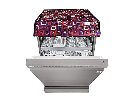 GURU-ISHMA Printed Dishwasher Cover for Faber 12 Place Setting Dishwasher (FFSD 6PR, 12S, INOX Finish)