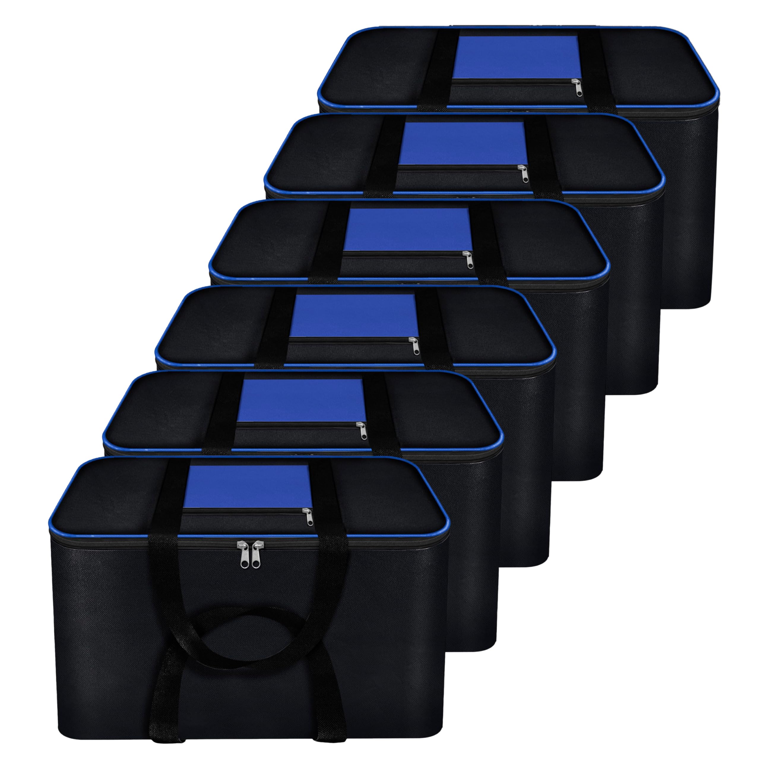 Storite 6 Pack Moisture Proof Nylon Large Underbed Storage Bag For Clothes