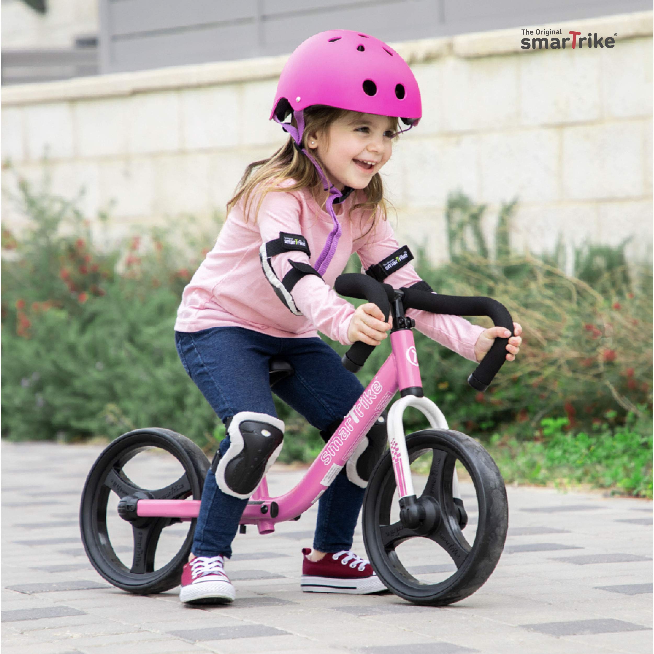 smarTrike Folding Balance Bike, Bicicletta Pieghevole con Attrezzi di Sicurezza per 2-5 Anni, Colore: Rosa Unisex-Bimbi 0-24, s