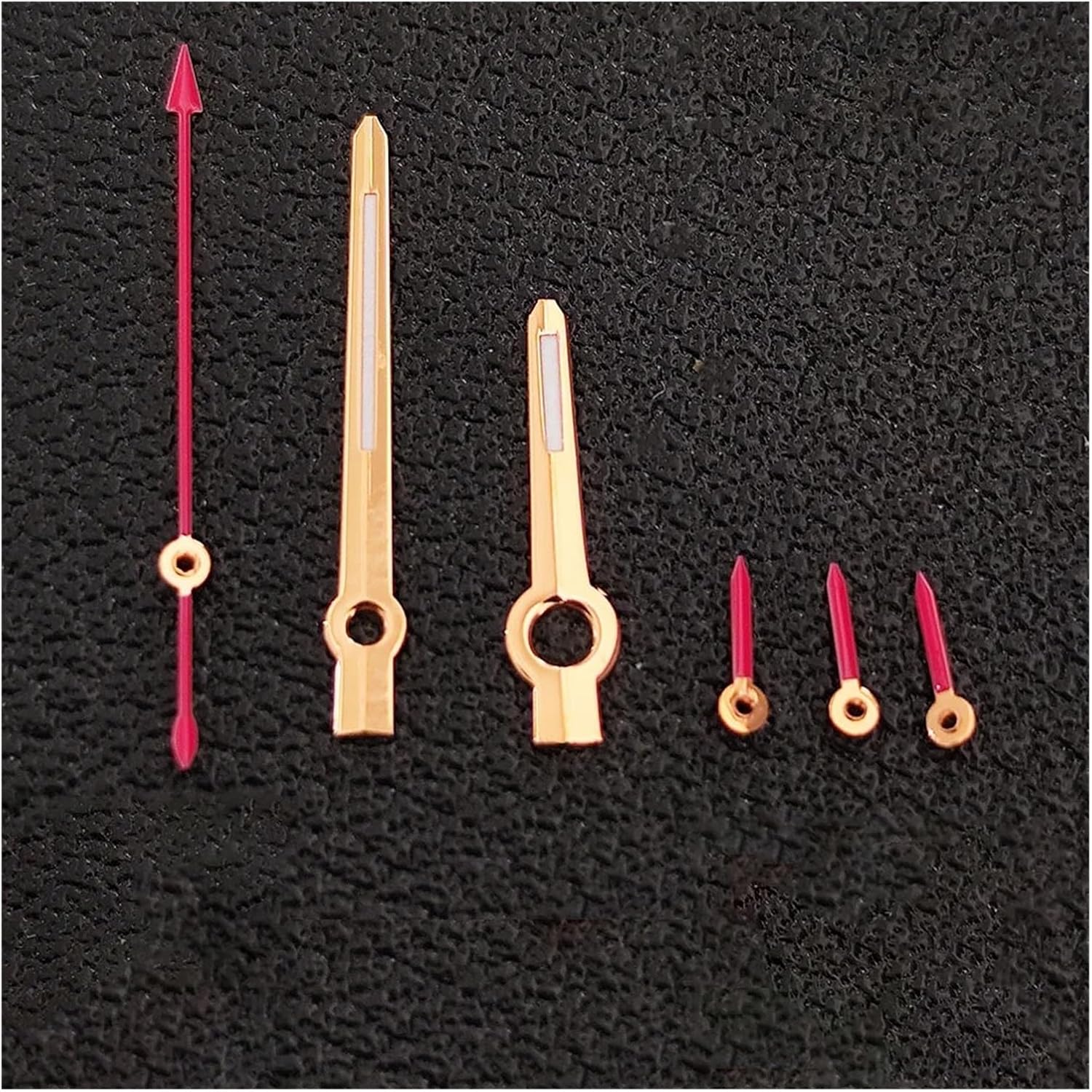 VK63 Watch Hands Silver Rose Gold 6-Hands Fit for Quartz Movement Green Luminous Watches Parts Pointer/Needle Accessories(05)