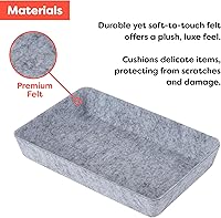 Vista 6 de Rajas Goods Drawer Organizer Compatible with Ikea Alex Drawer Unit, 10-Piece Modular Felt Tray Organizer Set, Perfect Fit (Light)