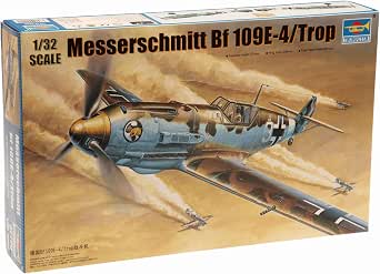 Trumpeter 1/32 Messerschmitt Bf109G2 German Fighter Model Kit - Plastic Assembly Kit With Photo-Etched Parts
