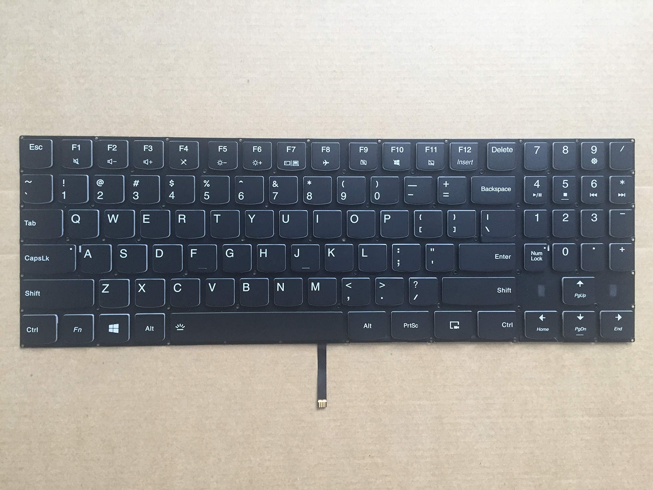 Original New for Lenovo Legion Y540-17IRH (Machine Type 81Q4) Y540-17IRH-PAG0 (Machine Type 81T3) US Black Backlit Gaming Laptop Keyboard White Word