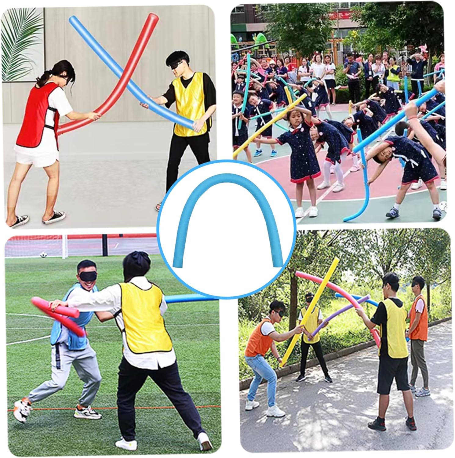 Pool Noodles, Pool Noodle 2Pcs High Buoyancy Swimming Noodle EPE Foam Noodles 59 Inch Straight Foam for Swimming Training, Accessories