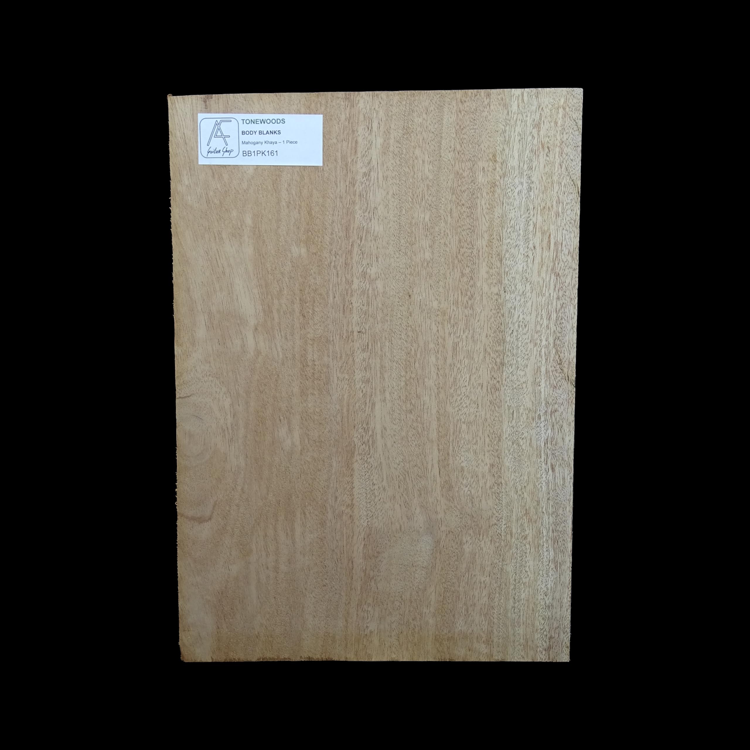Bois de lutherie acajou Khaya pour corps de guitare 1 pièce BB1PK161