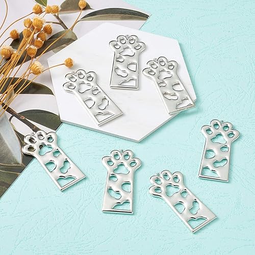 Vista 18 de Dijes de bisel de espalda abierta de estilo surtido, colgantes de marco hueco de metal, dijes de flores prensadas para hacer joyas de resina UV DIY