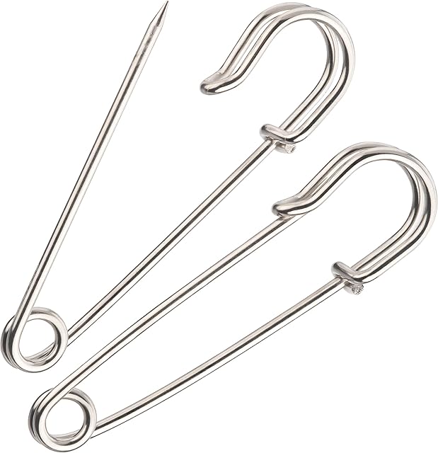 Kilt Pins | Large Safety Pins 2.5 inch (10 Pack) Heavy Duty Blanket Pins | Arts & Crafts