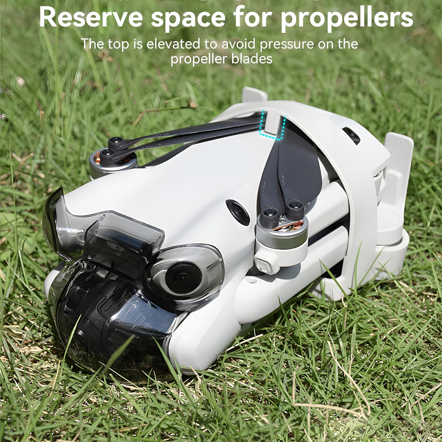 Mini 4 Pro Propeller Holder - Blade Strap Fixator Propellers Protector for DJI Mini 4 Pro Drone Accessories Grey