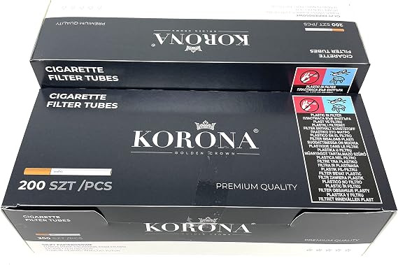 Korona Regular Empty Filter Tubes - 550pcs