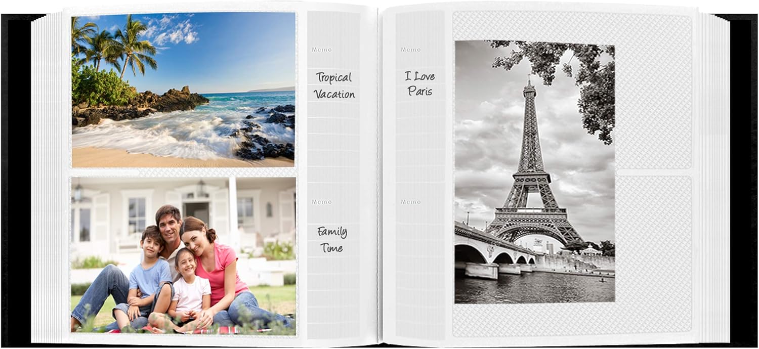 Pioneer Photo Albums CLB-246/BK 200-Pocket European Bonded Leather Photo Album for 4 by 6-Inch Prints, Black - Image 3