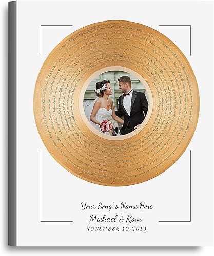 Vista 28 de Letras de música personalizadas, canciones, lienzo/fotos sin marco/impresiones enmarcadas con corazón en nombres de corazón, fecha de carga de fotos